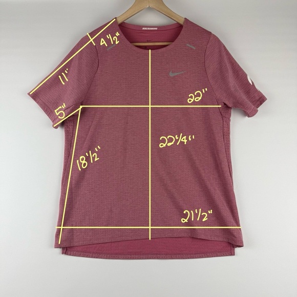 Nike x Peloton Women’s Dri-FIT Running Shirt Maroon Red Size Medium - Picture 6 of 6